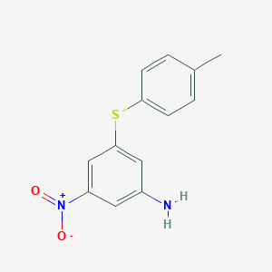 molecular formula C13H12N2O2S B455834 3-[(4-Methylphenyl)thio]-5-nitroaniline CAS No. 438217-89-1