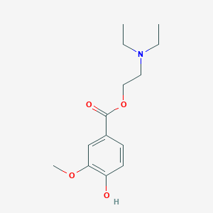 molecular formula C14H21NO4 B4558359 2-(diethylamino)ethyl 4-hydroxy-3-methoxybenzoate 