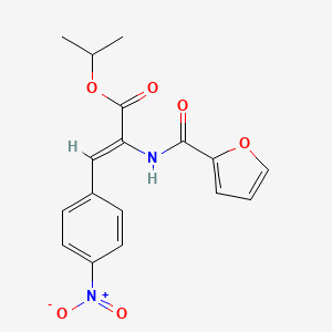 molecular formula C17H16N2O6 B4558367 isopropyl 2-(2-furoylamino)-3-(4-nitrophenyl)acrylate 