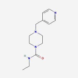 molecular formula C13H20N4O B4558379 N-ethyl-4-(4-pyridinylmethyl)-1-piperazinecarboxamide 