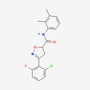 3-(2-chloro-6-fluorophenyl)-N-(2,3-dimethylphenyl)-4,5-dihydro-5-isoxazolecarboxamide