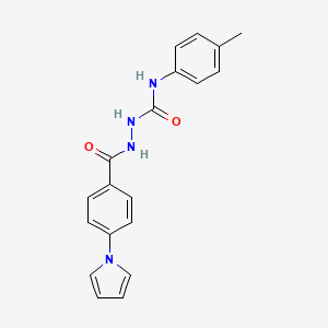 N-(4-methylphenyl)-2-[4-(1H-pyrrol-1-yl)benzoyl]hydrazinecarboxamide