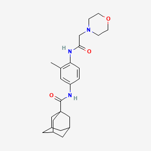 N-{3-methyl-4-[(4-morpholinylacetyl)amino]phenyl}-1-adamantanecarboxamide