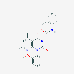 N-(2,4-dimethylphenyl)-2-[1-(2-methoxyphenyl)-5,7-dimethyl-2,4-dioxo-1,4-dihydropyrido[2,3-d]pyrimidin-3(2H)-yl]acetamide