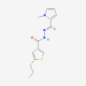 N'-[(1-methyl-1H-pyrrol-2-yl)methylene]-5-propyl-3-thiophenecarbohydrazide