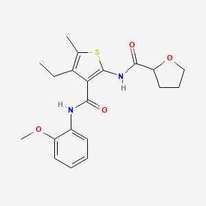 N-(4-ethyl-3-{[(2-methoxyphenyl)amino]carbonyl}-5-methyl-2-thienyl)tetrahydro-2-furancarboxamide