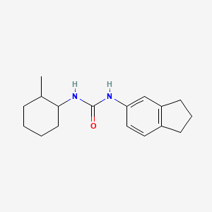 molecular formula C17H24N2O B4558445 N-(2,3-dihydro-1H-inden-5-yl)-N'-(2-methylcyclohexyl)urea 