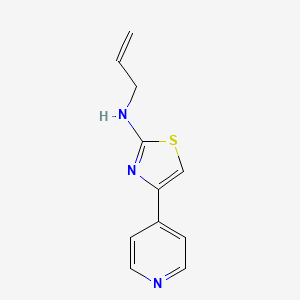 molecular formula C11H11N3S B4558453 N-烯丙基-4-(4-吡啶基)-1,3-噻唑-2-胺 