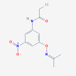 2-chloro-N-(3-nitro-5-{[(1-methylethylidene)amino]oxy}phenyl)acetamide