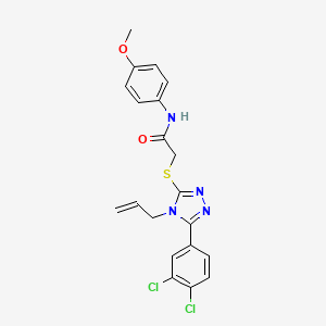 2-{[4-allyl-5-(3,4-dichlorophenyl)-4H-1,2,4-triazol-3-yl]thio}-N-(4-methoxyphenyl)acetamide