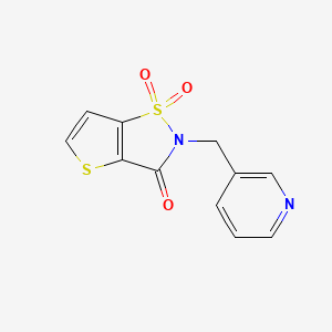 2-(3-pyridinylmethyl)thieno[2,3-d]isothiazol-3(2H)-one 1,1-dioxide