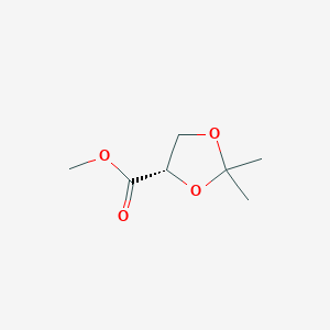 molecular formula C7H12O4 B045585 (S)-methyl 2,2-dimethyl-1,3-dioxolane-4-carboxylate CAS No. 60456-21-5