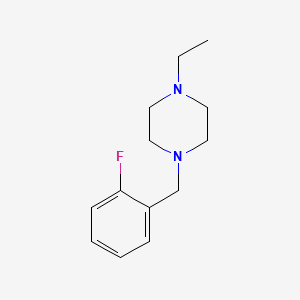 molecular formula C13H19FN2 B4558510 1-ethyl-4-(2-fluorobenzyl)piperazine 