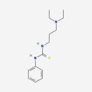 molecular formula C14H23N3S B4558535 N-[3-(diethylamino)propyl]-N'-phenylthiourea CAS No. 730-19-8