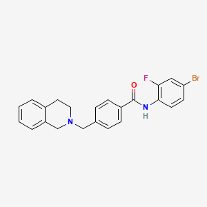 N-(4-bromo-2-fluorophenyl)-4-(3,4-dihydro-2(1H)-isoquinolinylmethyl)benzamide