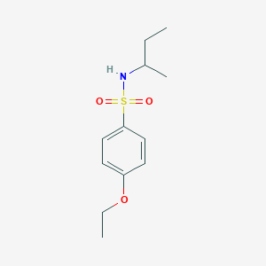 molecular formula C12H19NO3S B4558565 N-(仲丁基)-4-乙氧基苯磺酰胺 