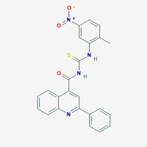N-[(2-methyl-5-nitrophenyl)carbamothioyl]-2-phenylquinoline-4-carboxamide