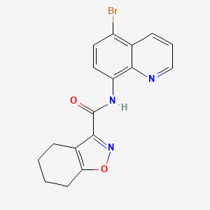 molecular formula C17H14BrN3O2 B4558619 N-(5-bromo-8-quinolinyl)-4,5,6,7-tetrahydro-1,2-benzisoxazole-3-carboxamide 