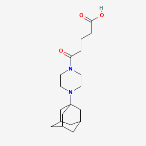 molecular formula C19H30N2O3 B4558648 5-[4-(1-adamantyl)-1-piperazinyl]-5-oxopentanoic acid 