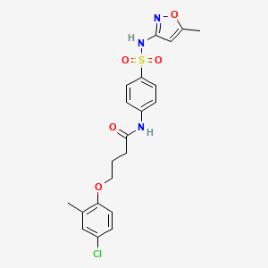 4-(4-chloro-2-methylphenoxy)-N-(4-{[(5-methyl-3-isoxazolyl)amino]sulfonyl}phenyl)butanamide