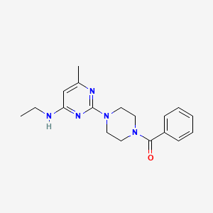 2-(4-benzoyl-1-piperazinyl)-N-ethyl-6-methyl-4-pyrimidinamine