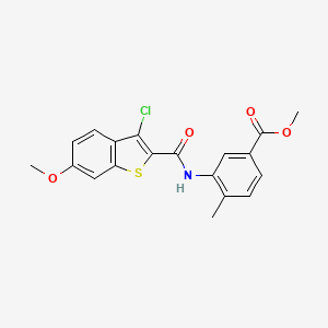 methyl 3-{[(3-chloro-6-methoxy-1-benzothien-2-yl)carbonyl]amino}-4-methylbenzoate