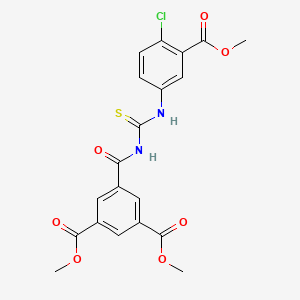 dimethyl 5-{[({[4-chloro-3-(methoxycarbonyl)phenyl]amino}carbonothioyl)amino]carbonyl}isophthalate