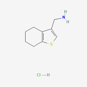 molecular formula C9H14ClNS B4558719 (4,5,6,7-tetrahydro-1-benzothien-3-ylmethyl)amine hydrochloride 