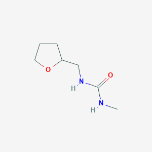 molecular formula C7H14N2O2 B4558733 N-methyl-N'-(tetrahydro-2-furanylmethyl)urea 