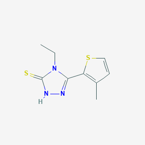 4-ethyl-5-(3-methyl-2-thienyl)-4H-1,2,4-triazole-3-thiol