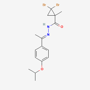 2,2-dibromo-N'-[1-(4-isopropoxyphenyl)ethylidene]-1-methylcyclopropanecarbohydrazide