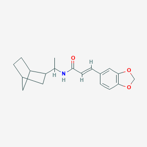 3-(1,3-benzodioxol-5-yl)-N-(1-bicyclo[2.2.1]hept-2-ylethyl)acrylamide