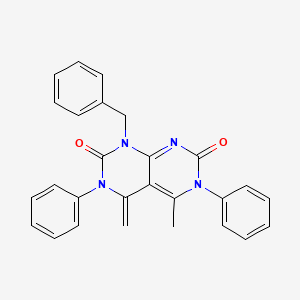 molecular formula C27H22N4O2 B4558843 1-苄基-5-甲基-4-亚甲基-3,6-二苯基-4,6-二氢嘧啶并[4,5-d]嘧啶-2,7(1H,3H)-二酮 