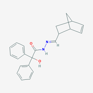 molecular formula C22H22N2O2 B455885 N'-(bicyclo[2.2.1]hept-5-en-2-ylmethylene)-2-hydroxy-2,2-diphenylacetohydrazide 