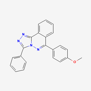molecular formula C22H16N4O B4558862 6-(4-甲氧基苯基)-3-苯基[1,2,4]三唑并[3,4-a]酞嗪 