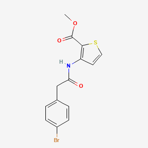 molecular formula C14H12BrNO3S B4558888 3-{[(4-溴苯基)乙酰]氨基}-2-噻吩甲酸甲酯 