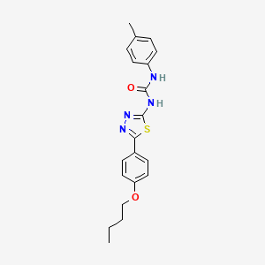 1-[5-(4-Butoxyphenyl)-1,3,4-thiadiazol-2-yl]-3-(4-methylphenyl)urea