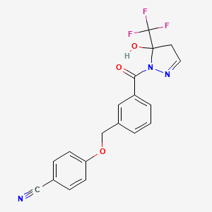 4-[(3-{[5-hydroxy-5-(trifluoromethyl)-4,5-dihydro-1H-pyrazol-1-yl]carbonyl}benzyl)oxy]benzonitrile