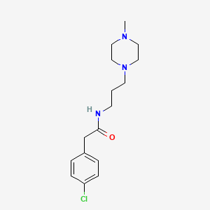 2-(4-chlorophenyl)-N-[3-(4-methyl-1-piperazinyl)propyl]acetamide