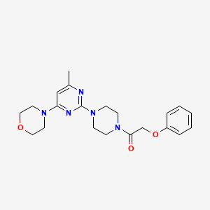 4-{6-methyl-2-[4-(phenoxyacetyl)-1-piperazinyl]-4-pyrimidinyl}morpholine