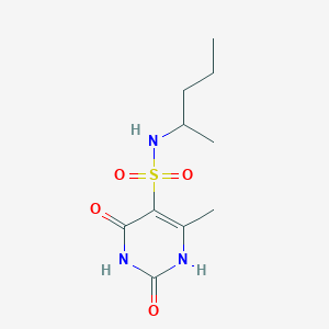 2-Hydroxy-4-methyl-6-oxo-N-(pentan-2-YL)-1,6-dihydropyrimidine-5-sulfonamide