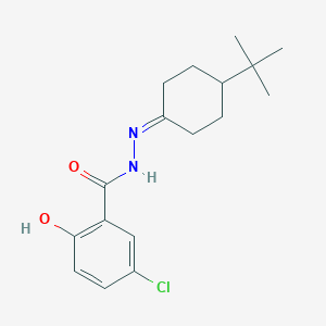 molecular formula C17H23ClN2O2 B455906 N'-(4-tert-butylcyclohexylidene)-5-chloro-2-hydroxybenzohydrazide 