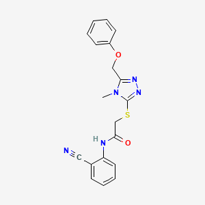 N-(2-cyanophenyl)-2-{[4-methyl-5-(phenoxymethyl)-4H-1,2,4-triazol-3-yl]sulfanyl}acetamide