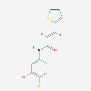 molecular formula C13H9Br2NOS B455913 N-(3,4-dibromophenyl)-3-(2-thienyl)acrylamide 
