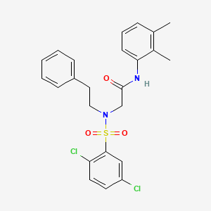 N~2~-[(2,5-dichlorophenyl)sulfonyl]-N~1~-(2,3-dimethylphenyl)-N~2~-(2-phenylethyl)glycinamide