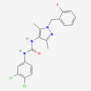 N-(3,4-dichlorophenyl)-N'-[1-(2-fluorobenzyl)-3,5-dimethyl-1H-pyrazol-4-yl]urea