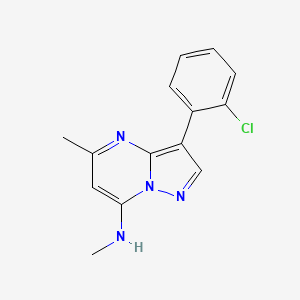 3-(2-chlorophenyl)-N,5-dimethylpyrazolo[1,5-a]pyrimidin-7-amine