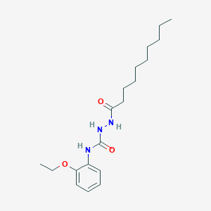 molecular formula C19H31N3O3 B4559190 2-decanoyl-N-(2-ethoxyphenyl)hydrazinecarboxamide 