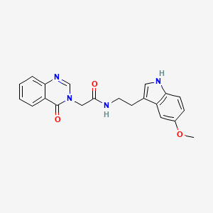 N-[2-(5-methoxy-1H-indol-3-yl)ethyl]-2-(4-oxoquinazolin-3(4H)-yl)acetamide