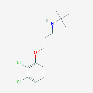 molecular formula C13H19Cl2NO B4559194 N-[3-(2,3-dichlorophenoxy)propyl]-2-methylpropan-2-amine 